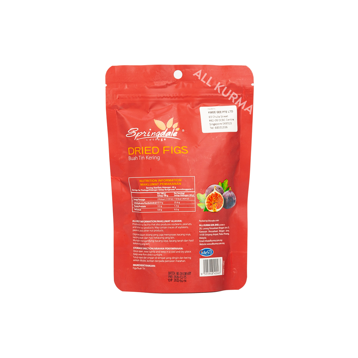 Springdale Cottage Dried Figs