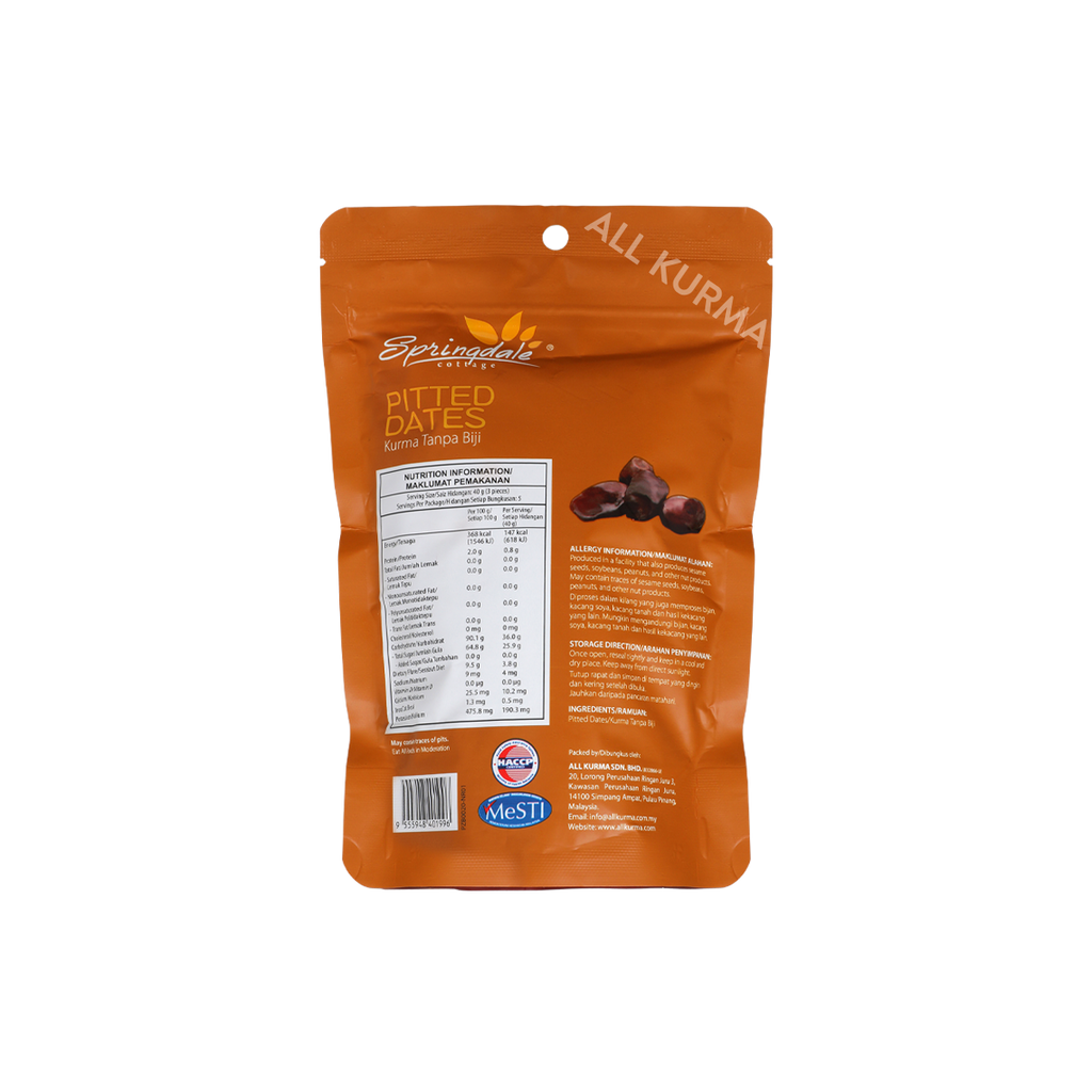 Springdale Cottage Pitted Dates