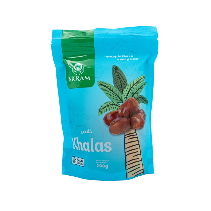 Akram Khalas Dates in Pouch 200g