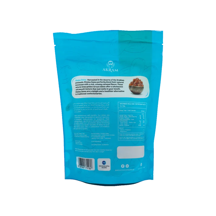 Akram Khalas Dates in Pouch 200g