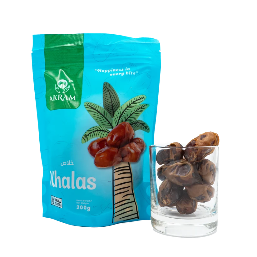 Akram Khalas Dates in Pouch 200g