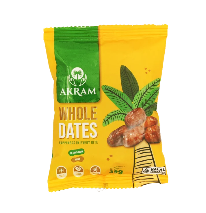 Akram Whole Dates Snack Pack 10 x 35g