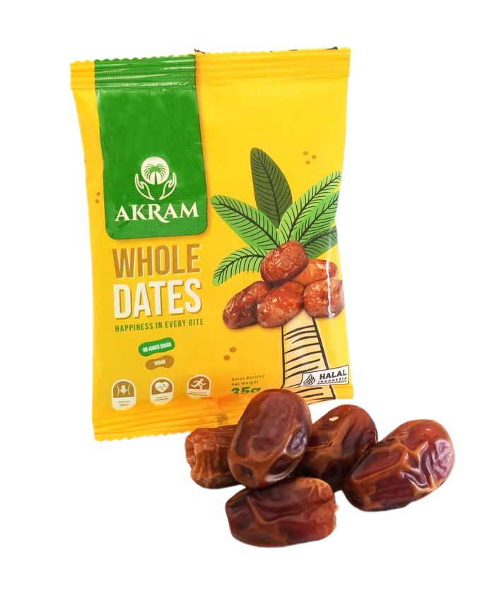 Akram Whole Dates Snack Pack 10 x 35g