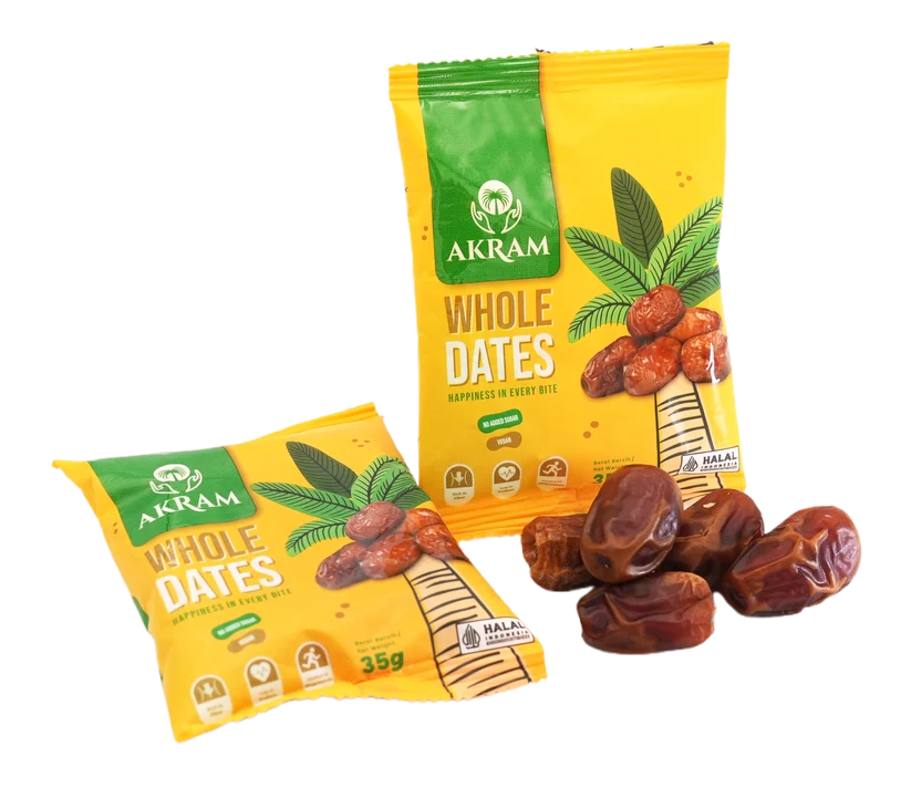 Akram Whole Dates Snack Pack 10 x 35g