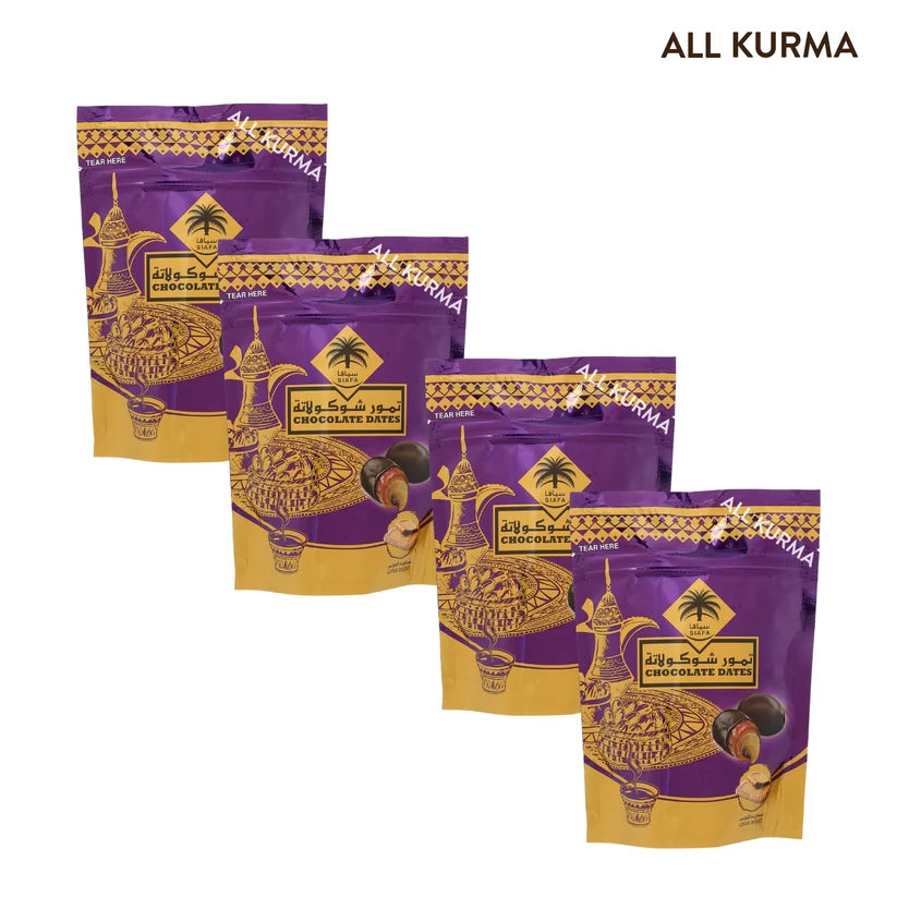 Kurma Coklat Hitam Siafa dengan Badam