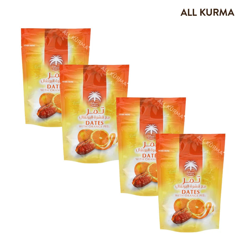 Kurma Coklat Hitam Siafa dengan Badam