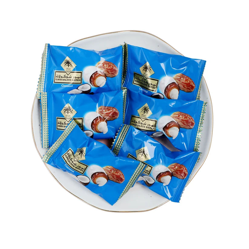 Kurma Coklat Hitam Siafa dengan Badam